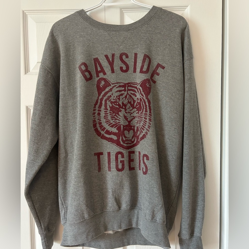 Bayside Tigers Gray Crew Neck Sweater